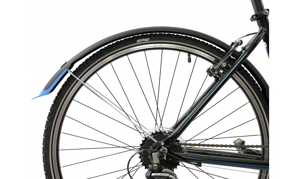 Błotnik Simpla UBIQUIT SDL 45mm 28" kpl - czarno-niebieski