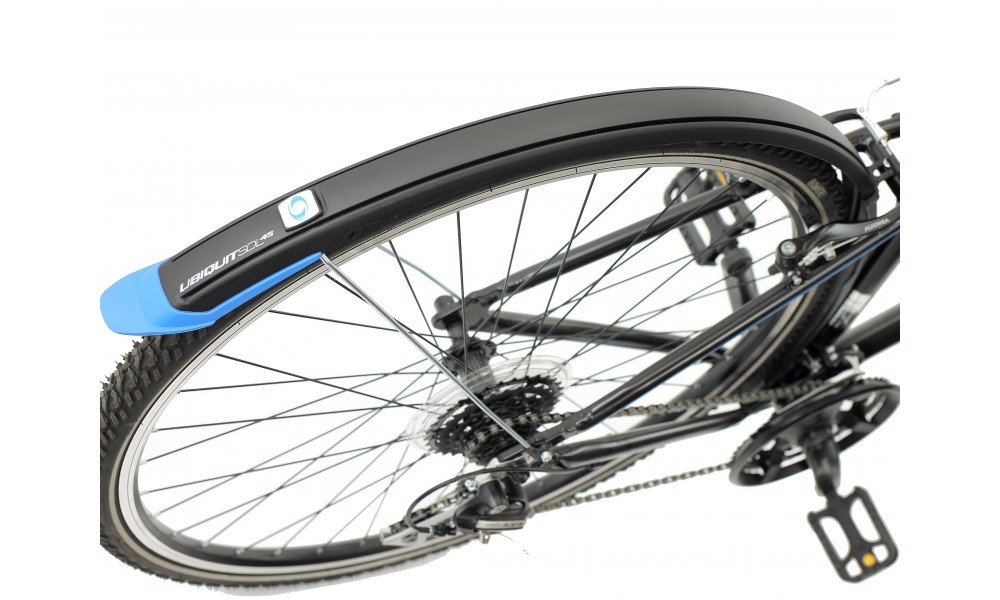 Błotnik Simpla UBIQUIT SDL 45mm 28" kpl - czarno-niebieski