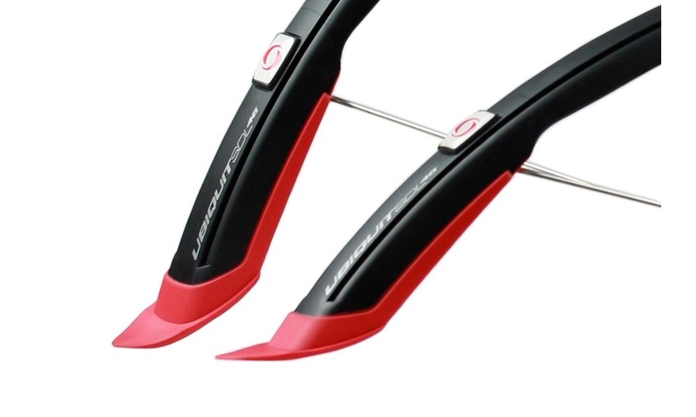 Błotnik Simpla UBIQUIT SDL 45mm 28" kpl - czarno-czerwony