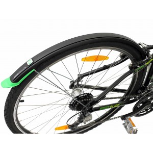 Błotnik Simpla UBIQUIT SDL 45mm 28" kpl - czarno-zielony 2