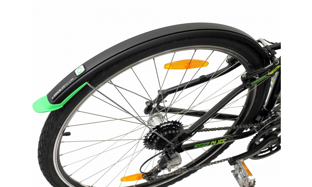 Błotnik Simpla UBIQUIT SDL 45mm 28" kpl - czarno-zielony