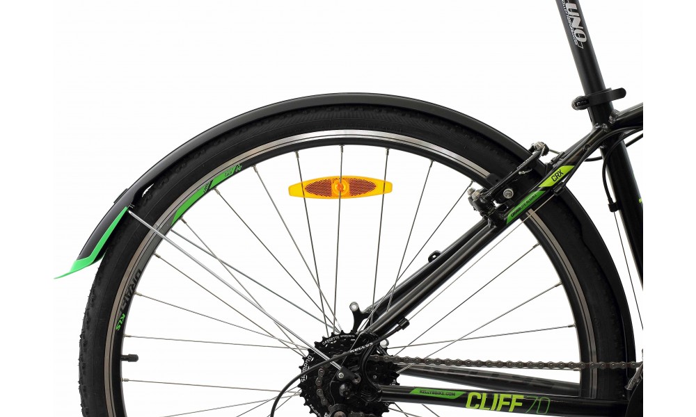 Błotnik Simpla UBIQUIT SDL 45mm 28" kpl - czarno-zielony