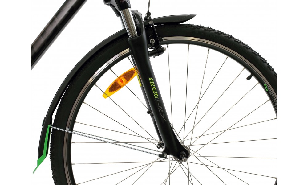 Błotnik Simpla UBIQUIT SDL 45mm 28" kpl - czarno-zielony