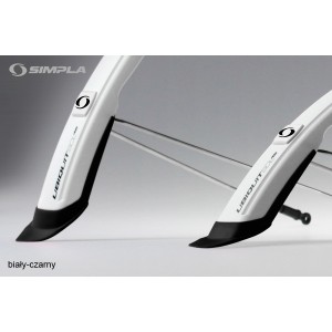 Błotnik Simpla UBIQUIT SDL 45mm 28" kpl - biało-szary 1