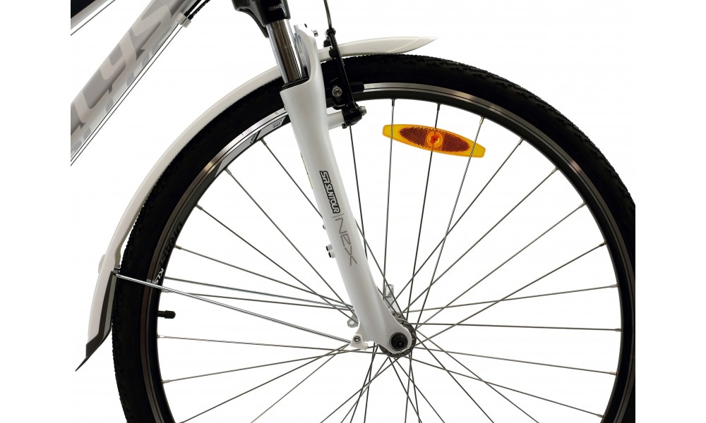 Błotnik Simpla UBIQUIT SDL 45mm 28" kpl - biało-szary