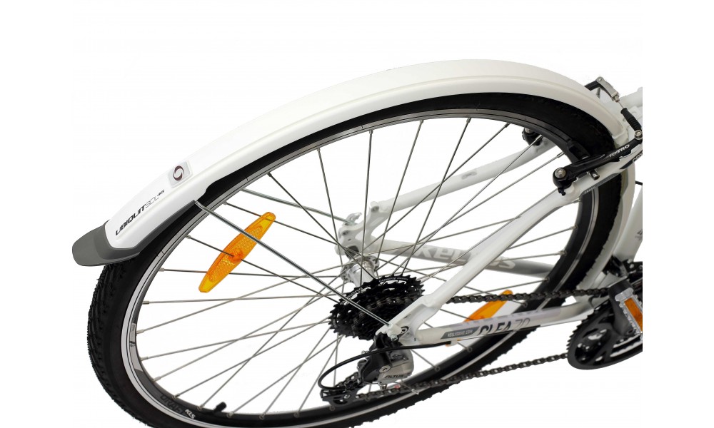 Błotnik Simpla UBIQUIT SDL 45mm 28" kpl - biało-szary