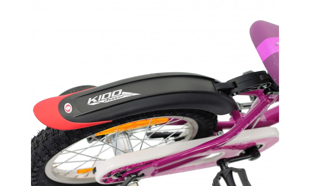 Błotnik Simpla KIDO SDE 16" kpl. - czarno-czerwony