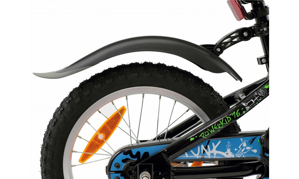 Błotnik Simpla KIDO SDE 16" kpl. - czarno-szary