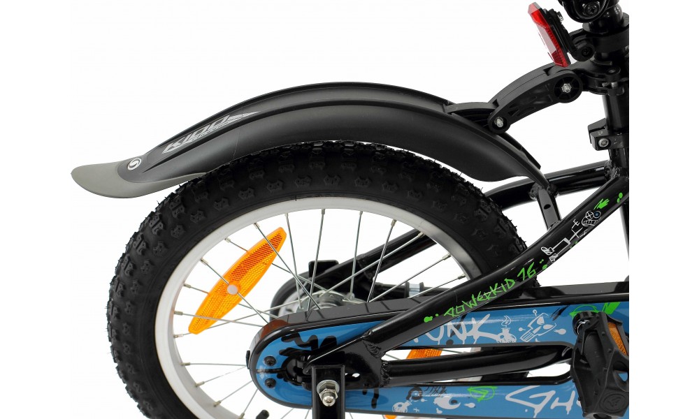 Błotnik Simpla KIDO SDE 16" kpl. - czarno-szary