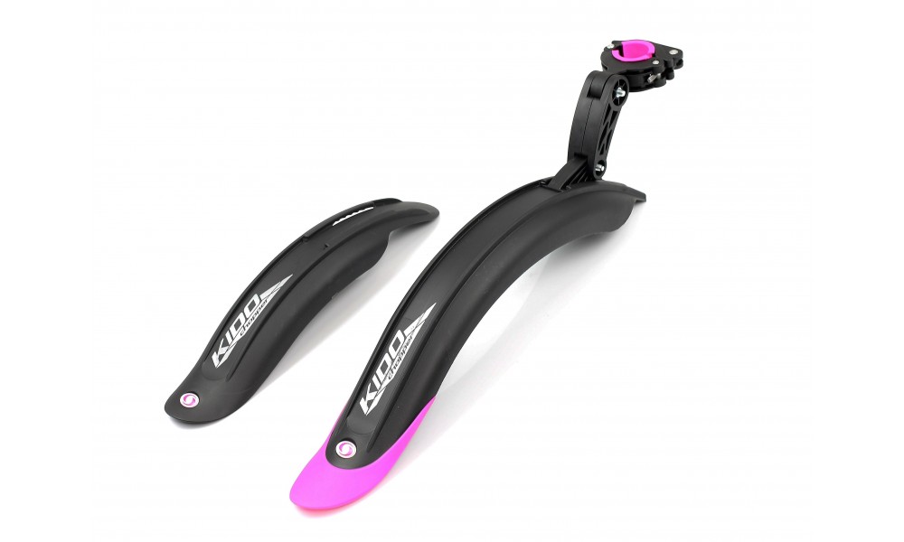 Błotnik Simpla KIDO SDE 16" kpl. - czarno-różowy