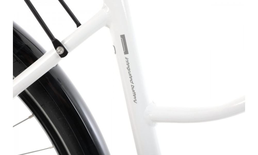 Rower trekkingowy elektryczny Romet Gazela 1 MM - biały-grafitowy