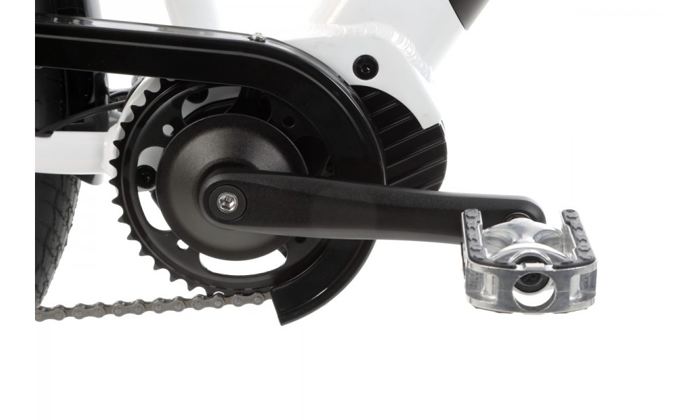 Rower trekkingowy elektryczny Romet Gazela 1 MM - biały-grafitowy