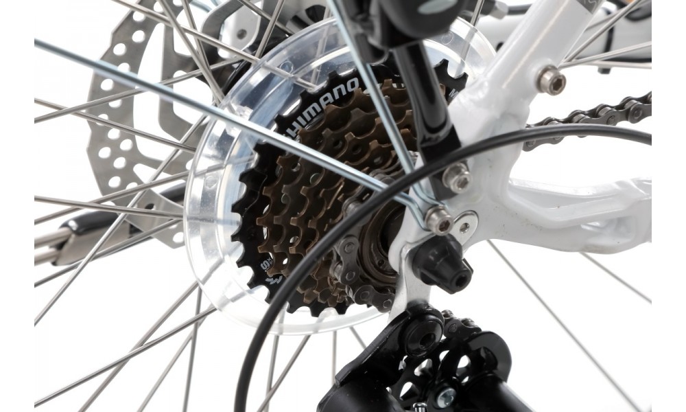 Rower trekkingowy elektryczny Romet Gazela 1 MM - biały-grafitowy