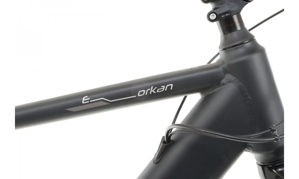 Rower crossowy elektryczny Romet Orkan 2 M MM - czarny-srebrny