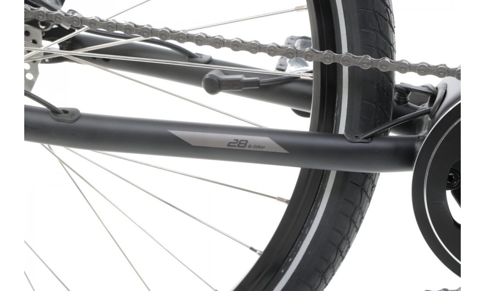 Rower crossowy elektryczny Romet Orkan 2 M MM - czarny-srebrny