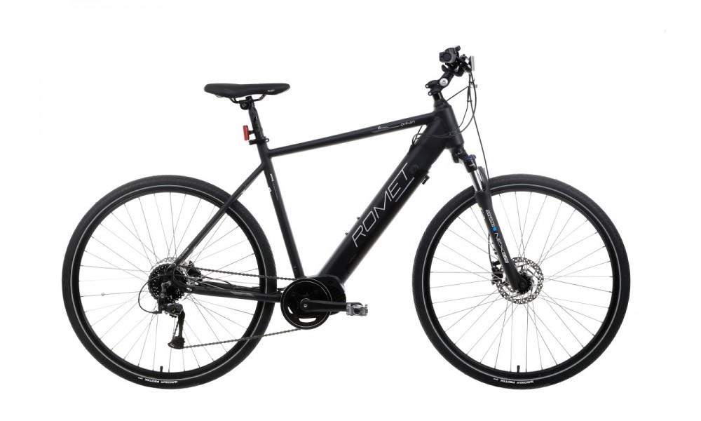 Rower crossowy elektryczny Romet Orkan 2 M MM - czarny-srebrny