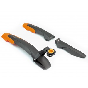 Błotnik Simpla ADHD SDL Long kpl. 27,5-29" - czarny-pomarańczowy 2