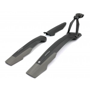 Błotnik Simpla ADHD SDL Long kpl. 27,5-29" - czarny-szary 1