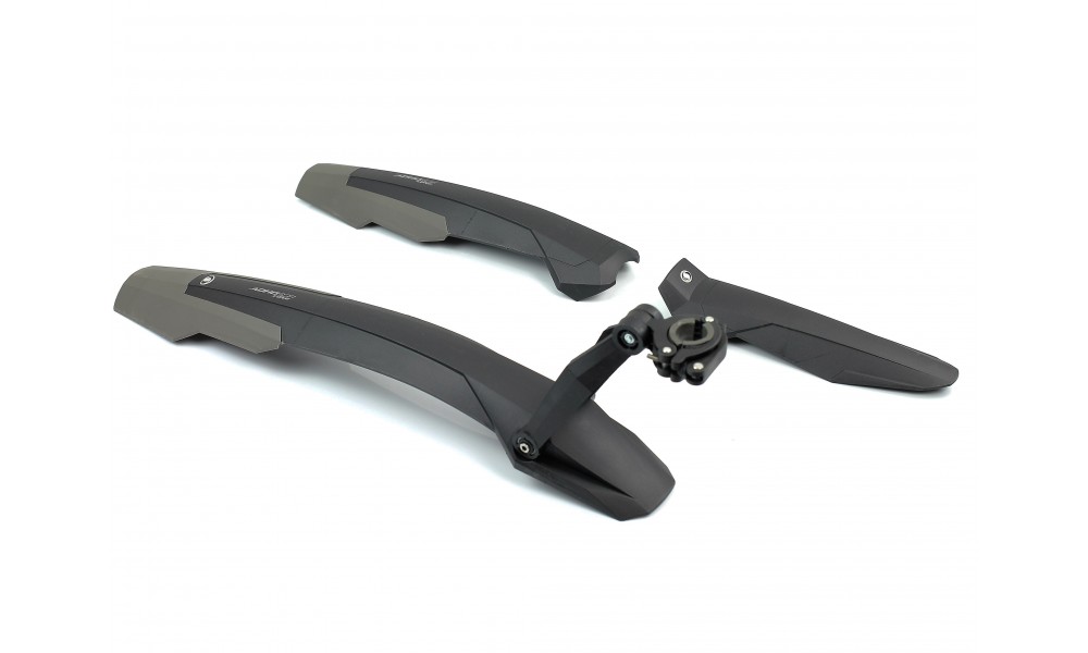 Błotnik Simpla ADHD SDL Long kpl. 27,5-29" - czarny-szary