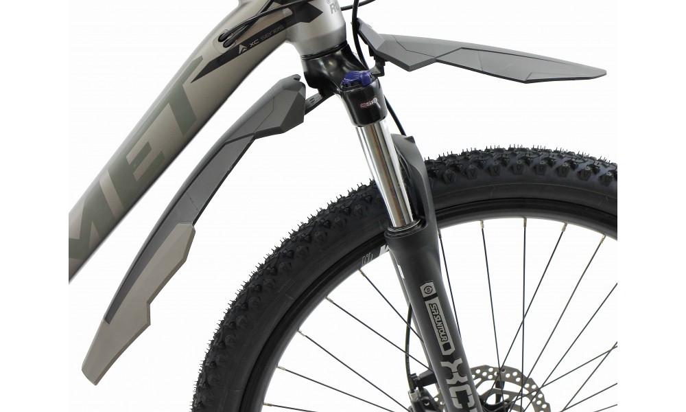 Błotnik Simpla ADHD SDL Long kpl. 27,5-29" - czarny-szary