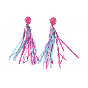 Wstążki ozdobne na kierownicę Azimut - różowo-niebieski 1