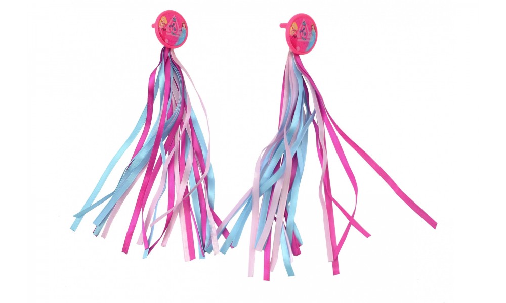 Wstążki ozdobne na kierownicę Azimut - różowo-niebieski