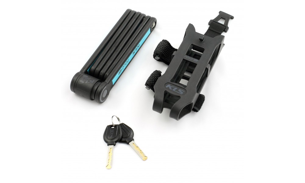 Zamek rowerowy KLS Fold 30 - niebieski