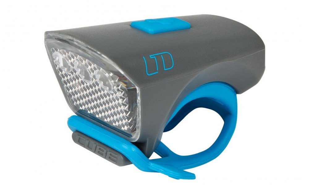 Lampa przód Cube LTD White LED - szaro-niebieski