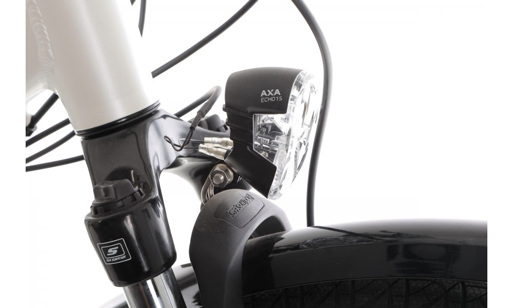 Rower miejski elektryczny M-Bike eCity 828 Lady - biały