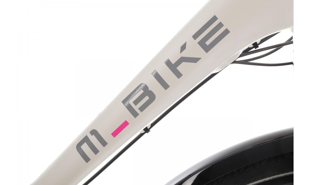 Rower miejski elektryczny M-Bike eCity 828 Lady - biały
