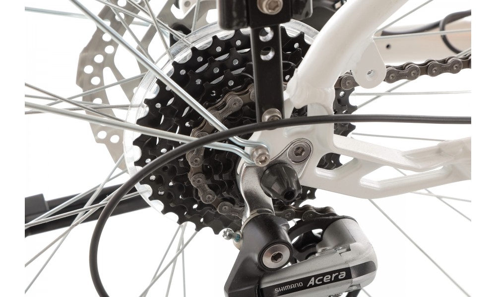 Rower miejski elektryczny M-Bike eCity 828 Lady - biały