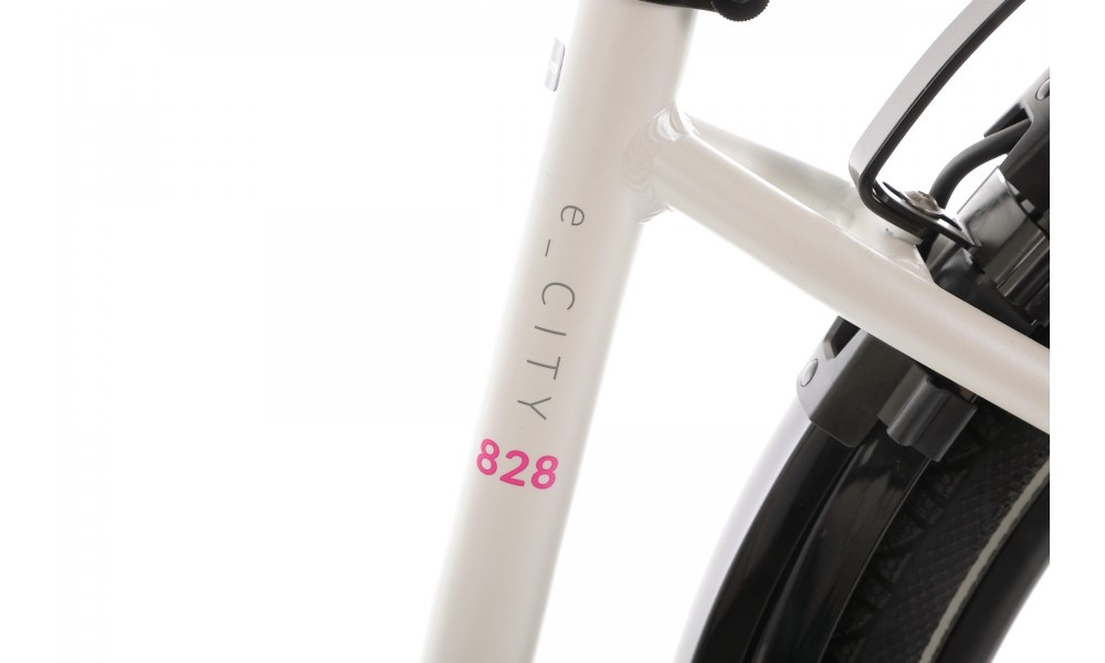 Rower miejski elektryczny M-Bike eCity 828 Lady - biały