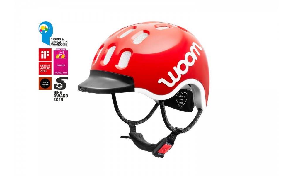 Kask rowerowy Woom Kids - czerwony