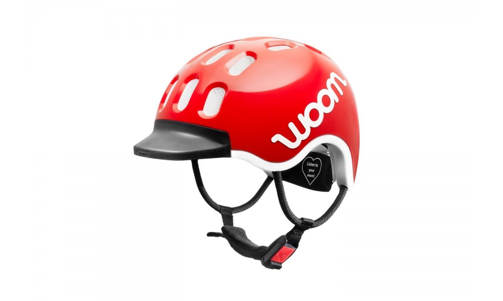 Kask rowerowy Woom Kids - czerwony