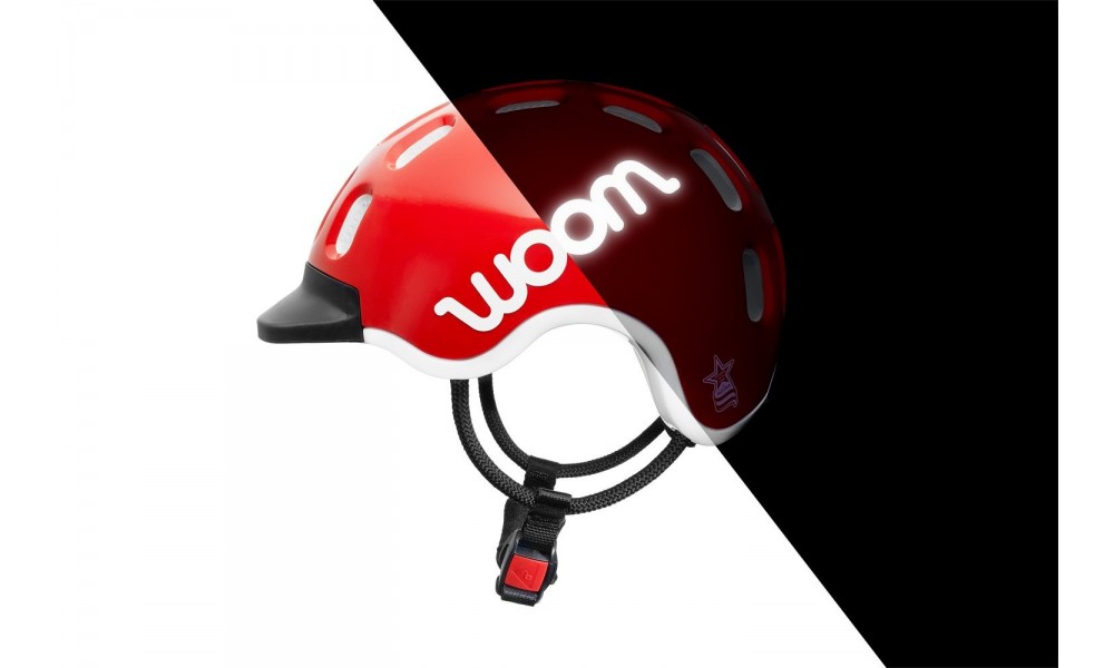 Kask rowerowy Woom Kids - czerwony