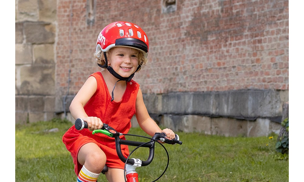 Kask rowerowy Woom Kids - czerwony