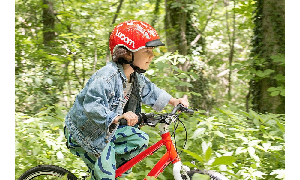 Kask rowerowy Woom Kids - czerwony