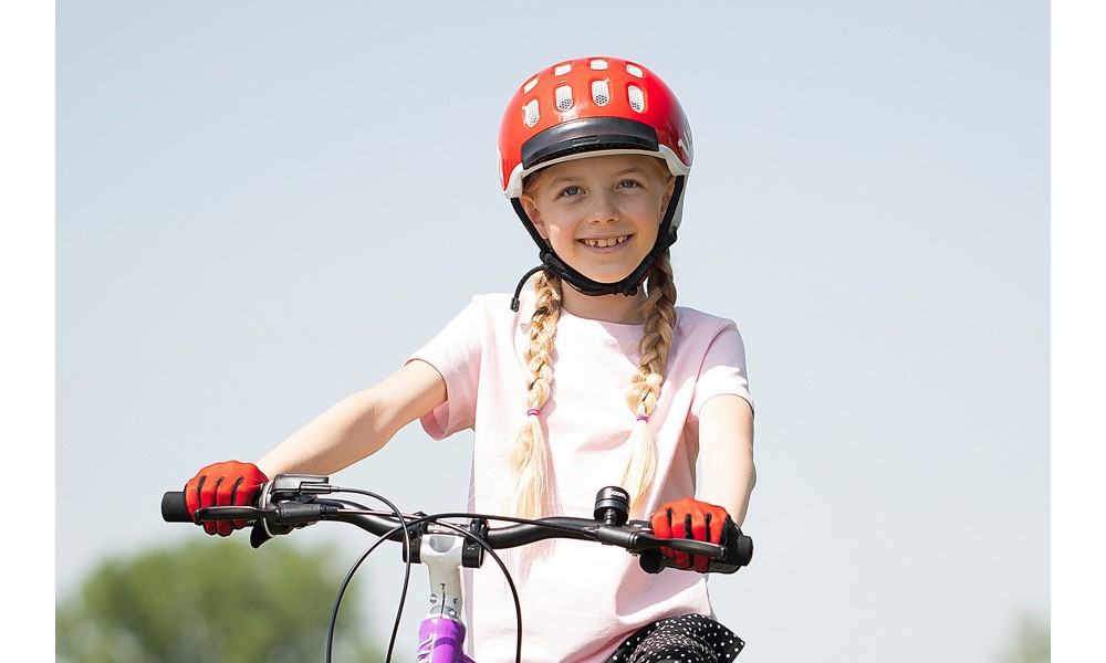 Kask rowerowy Woom Kids - czerwony