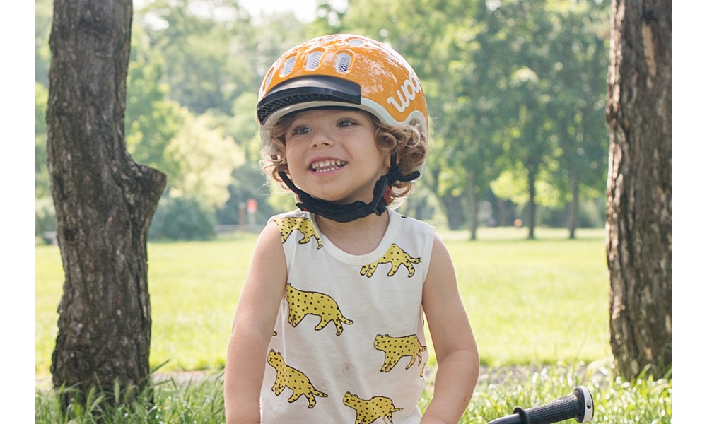 Kask rowerowy Woom Kids - żółty