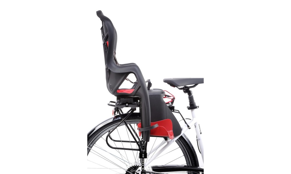 Fotelik Bellelli Pepe Lux Clamp na bagażnik - czarno-czerwony