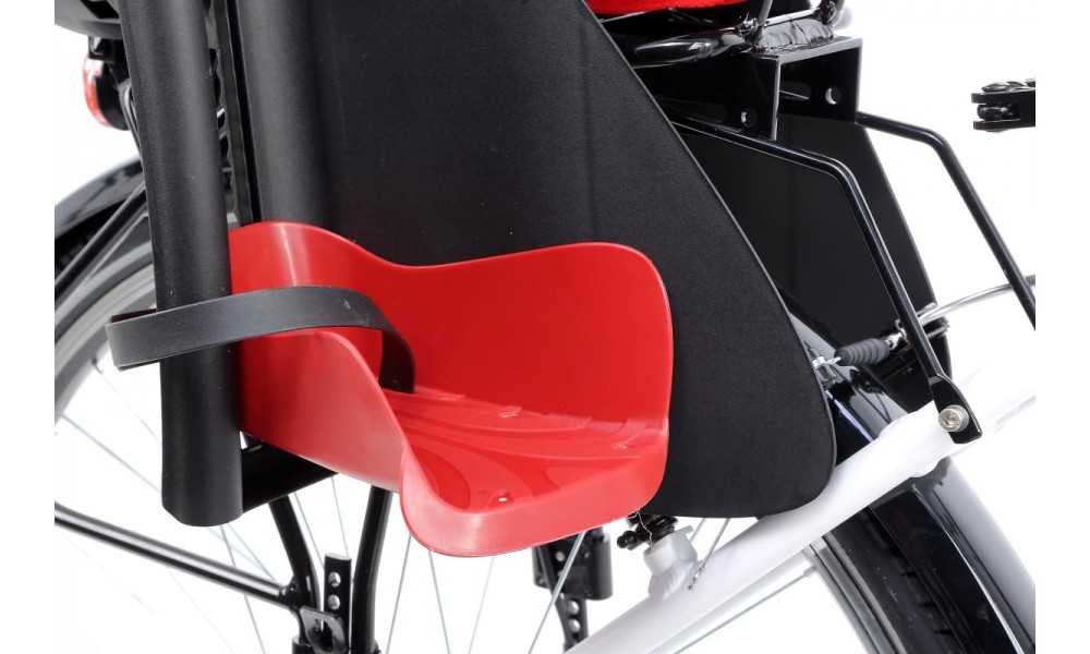 Fotelik Bellelli Pepe Lux Clamp na bagażnik - czarno-czerwony