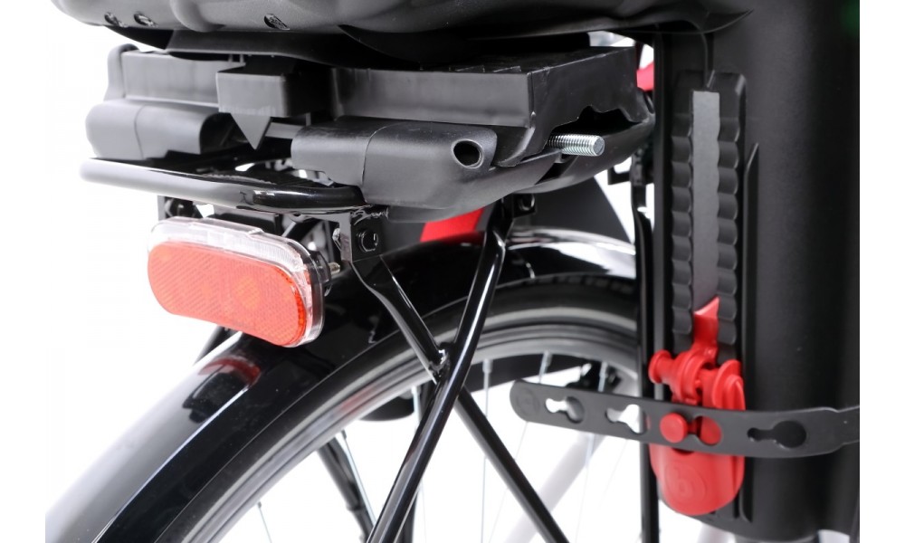 Fotelik Bellelli Pepe Lux Clamp na bagażnik - czarno-czerwony
