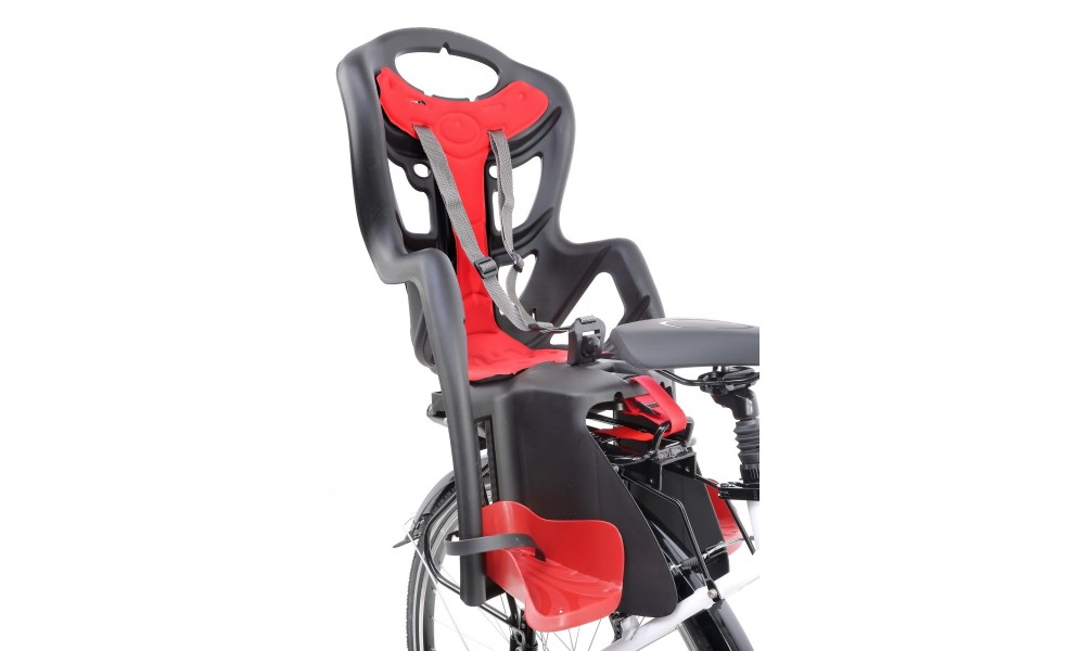 Fotelik Bellelli Pepe Lux Clamp na bagażnik - czarno-czerwony