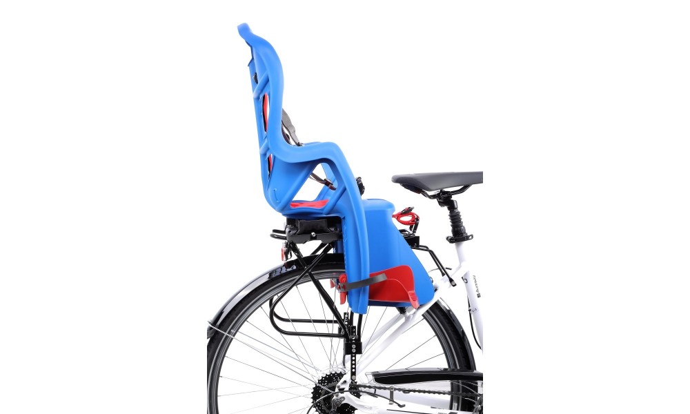 Fotelik Bellelli Pepe Lux Clamp na bagażnik - niebiesko-czerwony