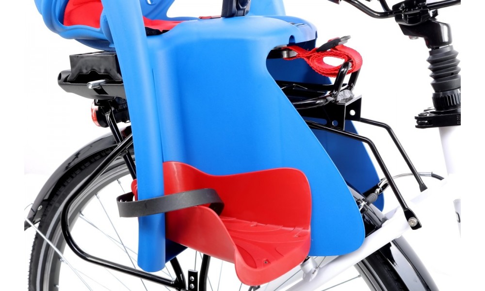 Fotelik Bellelli Pepe Lux Clamp na bagażnik - niebiesko-czerwony