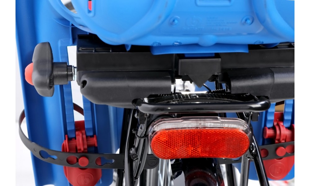 Fotelik Bellelli Pepe Lux Clamp na bagażnik - niebiesko-czerwony