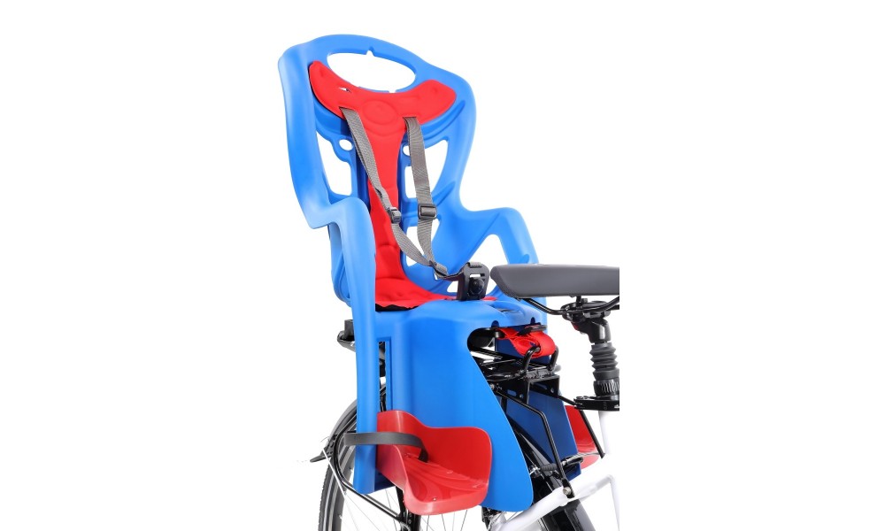 Fotelik Bellelli Pepe Lux Clamp na bagażnik - niebiesko-czerwony