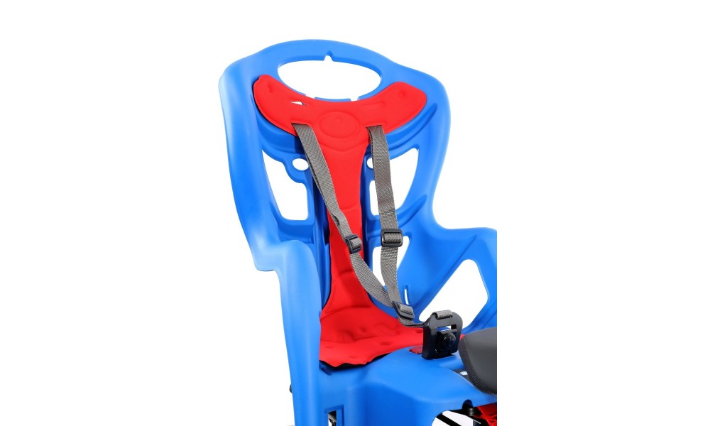 Fotelik Bellelli Pepe Lux Clamp na bagażnik - niebiesko-czerwony