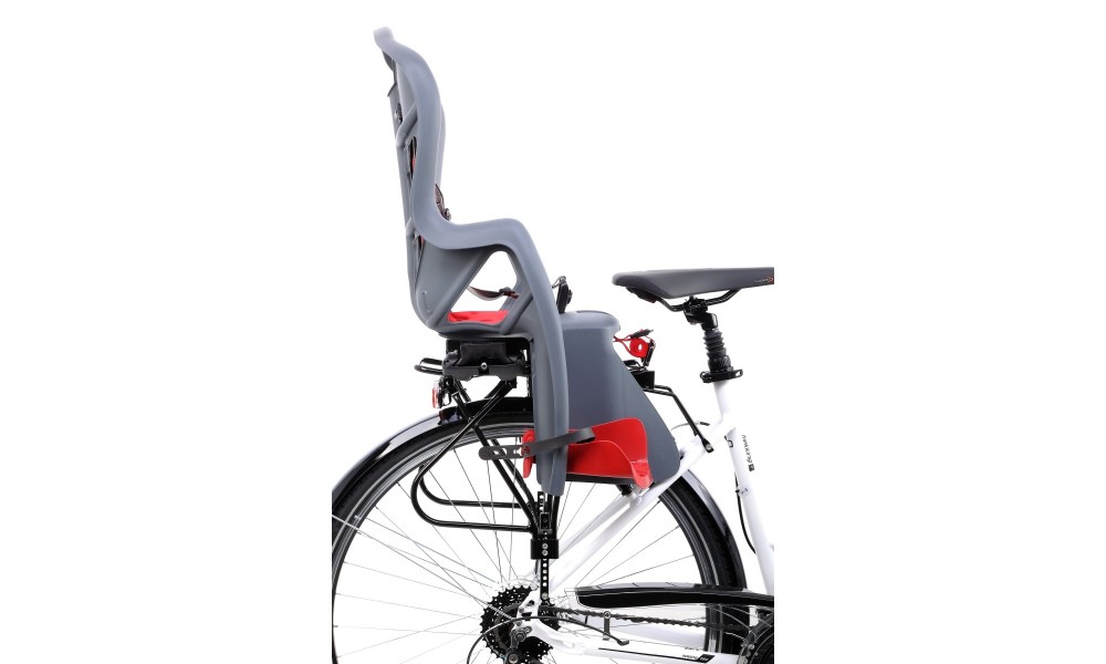 Fotelik Bellelli Pepe Lux Clamp na bagażnik - szaro-czerwony