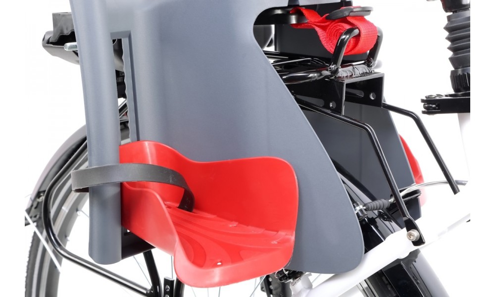 Fotelik Bellelli Pepe Lux Clamp na bagażnik - szaro-czerwony